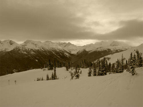 Blackcomb Mountain from Whistler Roundhouse